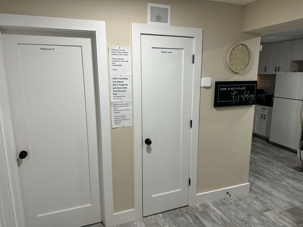 Modern entry door in NYC 2026